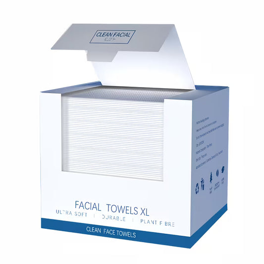 Thick Disposable Cleansing Cloths for Face, Extra Large Towels for Dry & Wet Use, 40 Sheets per Box, 10.24 × 11.81 Inches, Available in 1,or 3 Boxes